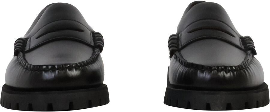 Sebago Zwarte leren platte schoenen voor het winterseizoen Black Dames - Foto 3