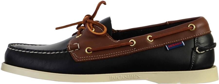 Docksides Sebago Portland Wax Lea leren derby