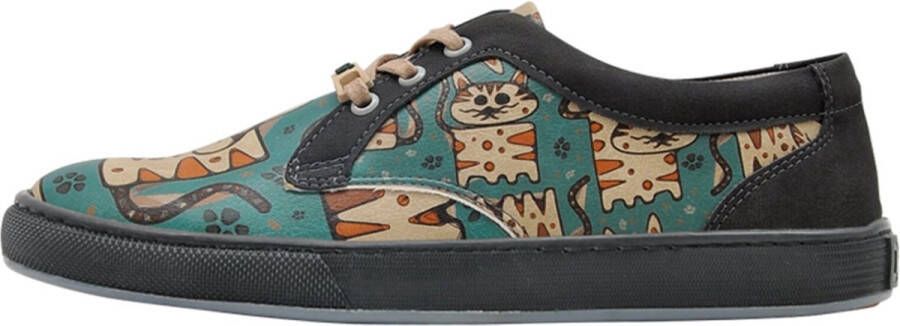DOGO Cord Dames Sneakers Tabby Cats