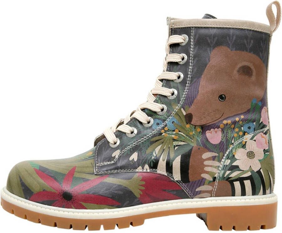 DOGO Dames Laarzen Bear and Flowers