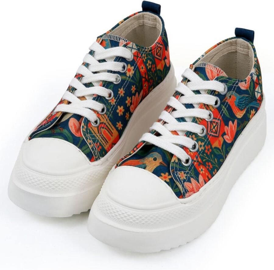 DOGO Dames Freya Sneakers Garden Birds