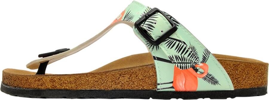DOGO Paars Dames Sandalen- Be a Flamingo