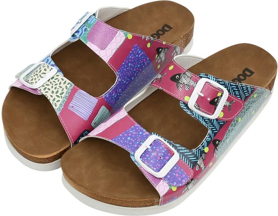 DOGO Stella Dames Sandalen Patch Fish