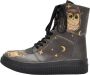 DOGO Hoge veterschoenen Future Boots Owl Family met leuk uilmotief - Thumbnail 1