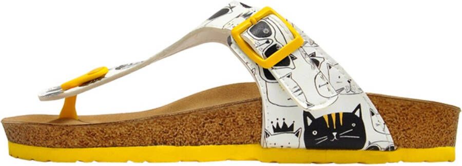 DOGO Paars Dames Sandalen- Monochrome Cats