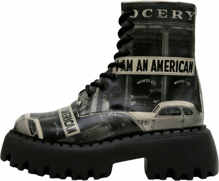 DOGO Navy Dames Laarzen Ik ben een Amerikaanse