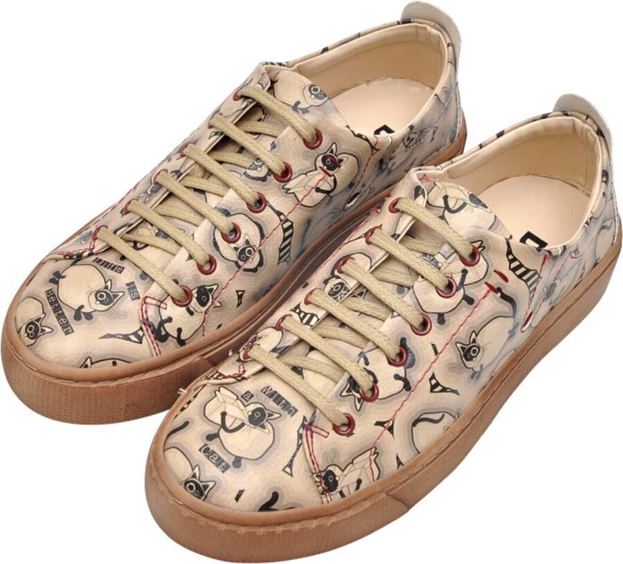 DOGO Sneaky Dames Sneakers- Life is Better with a Cat