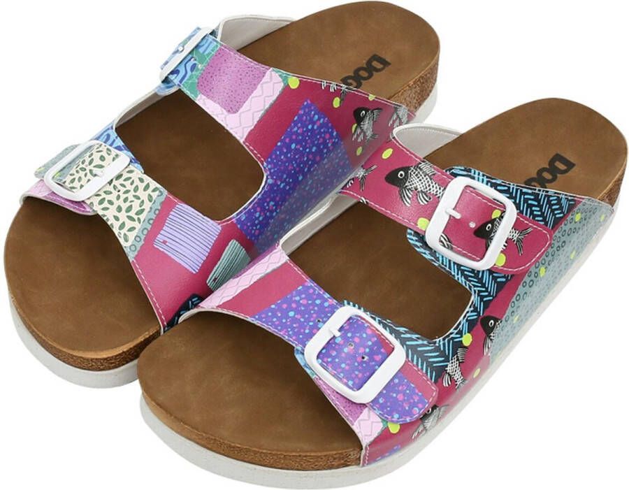 DOGO Stella Dames Sandalen Patch Fish