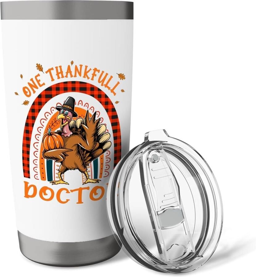 Dokter herfst kalkoen thermobeker