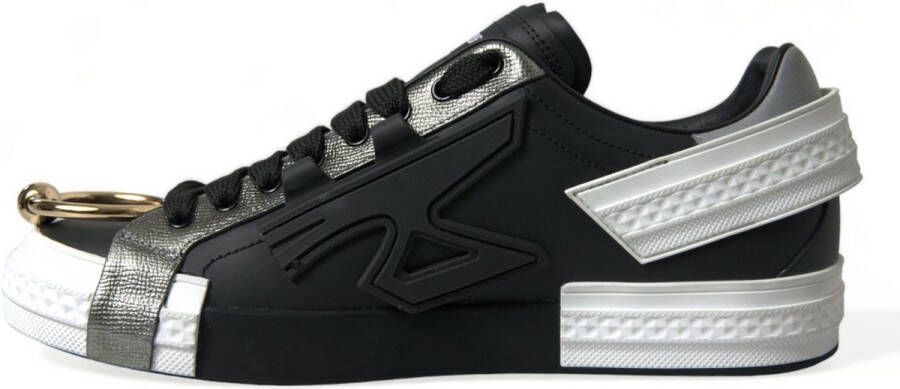 Dolce & Gabbana 100% Authentieke Leren Lage Sneakers