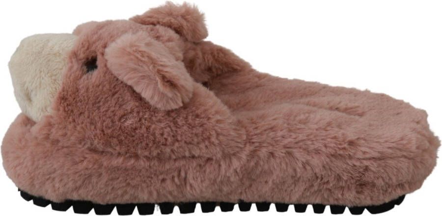Dolce & Gabbana Pink Bear House Slippers Sandalen Schoenen