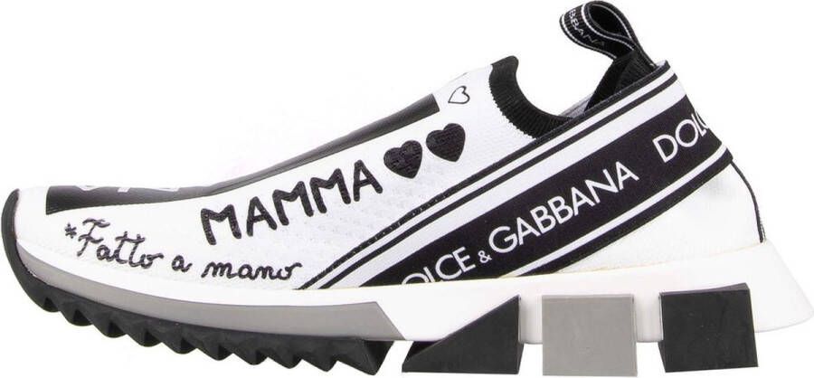 Dolce & Gabbana Bedrukte Sneakers Van Technische Stof