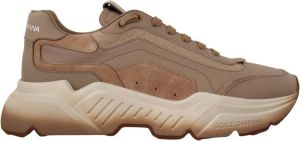 Dolce & Gabbana Beige Leather Sport DAYMASTER Sneakers Shoes