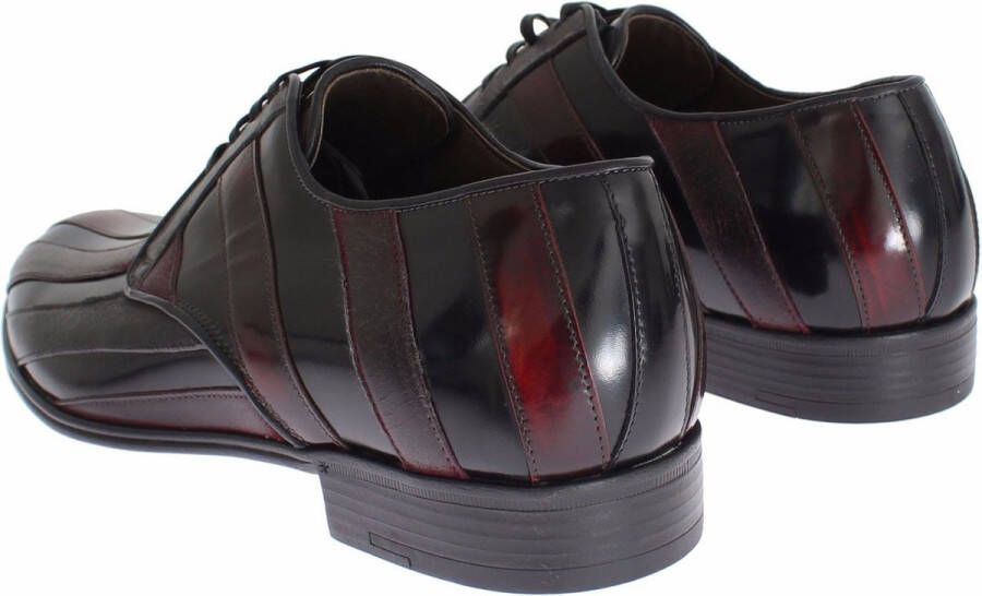 Dolce & Gabbana Gestreepte leren Derby formele schoenen Multicolor Heren