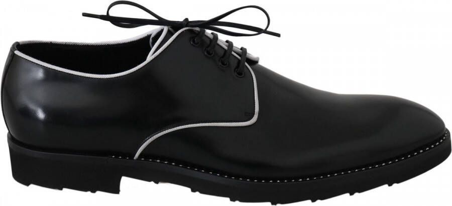 Dolce & Gabbana Black Leather Derby Dress Formal Mens Shoes
