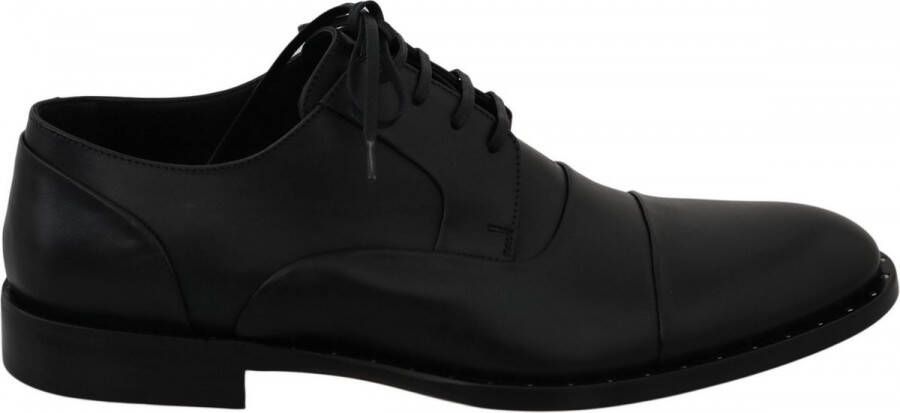 Dolce & Gabbana Elegante zwarte leren schoenen voor formele gelegenheden Black Heren