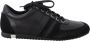 Dolce & Gabbana Zwarte Logo Leren Casual Sneakers Black Heren - Thumbnail 1