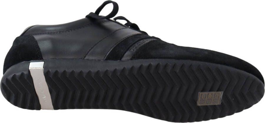 Dolce & Gabbana Zwarte Leren Casual Sneakers Schoenen Black Heren