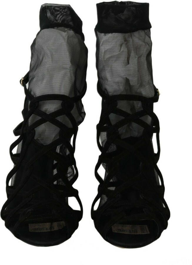 Dolce & Gabbana Verhoog je stijl met prachtige hoge hak sandalen Black Dames