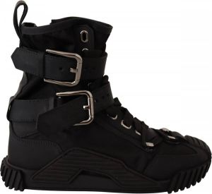 Dolce & Gabbana Black Trekking Boots High Cut Sneakers Shoes