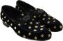 Dolce & Gabbana Elegante Fluwelen Loafers met Kroonborduursel Black - Thumbnail 2