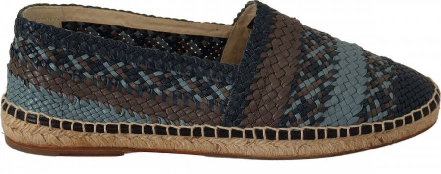 Dolce & Gabbana Blauw Grijs Buffalo Espadrille Schoenen Blue Dames