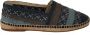 Dolce & Gabbana Blauw Grijs Slip On Buffalo Espadrille Schoenen Blue Heren - Thumbnail 3