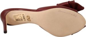 Dolce & Gabbana Brown Suede Leather Slip On Heels Sandals Shoes