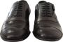 Dolce & Gabbana Prachtige Bruine Leren Oxford Kostuumschoenen met Hagedissenprint Brown Heren - Thumbnail 1
