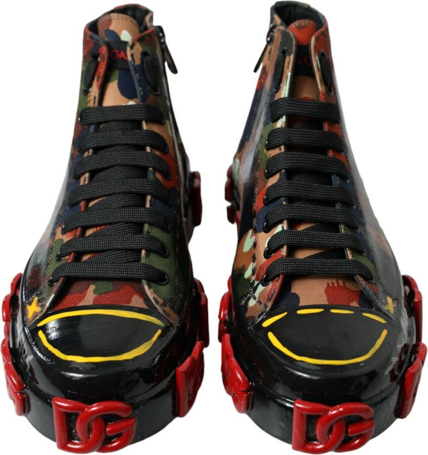 Dolce & Gabbana Camouflage High Top Sneakers Schoenen Multicolor Dames