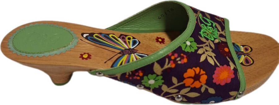 Dolce & Gabbana D&G WOOD SLIPPER IN FLEURIL BOVENKANT