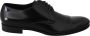 Dolce & Gabbana Zwarte Leren Formele Jurkschoenen Italiaanse Stijl Black Heren - Thumbnail 1