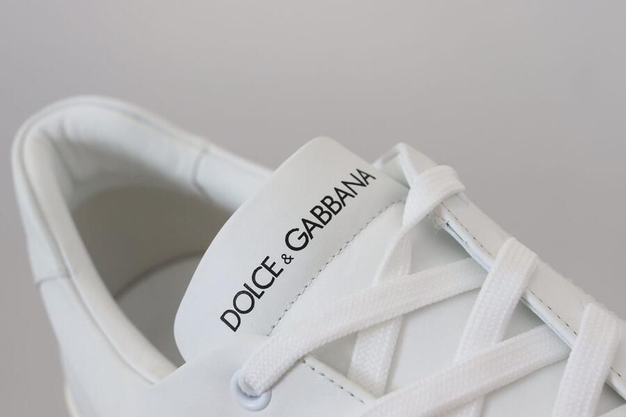 Dolce & Gabbana Nieuwe witte leren casual sneakers Wit Heren - Foto 3