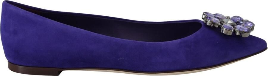 Dolce & Gabbana Dolce Gabbana Suede Ballerinas Pointedtoe flats Wo Purple Flat - Foto 2