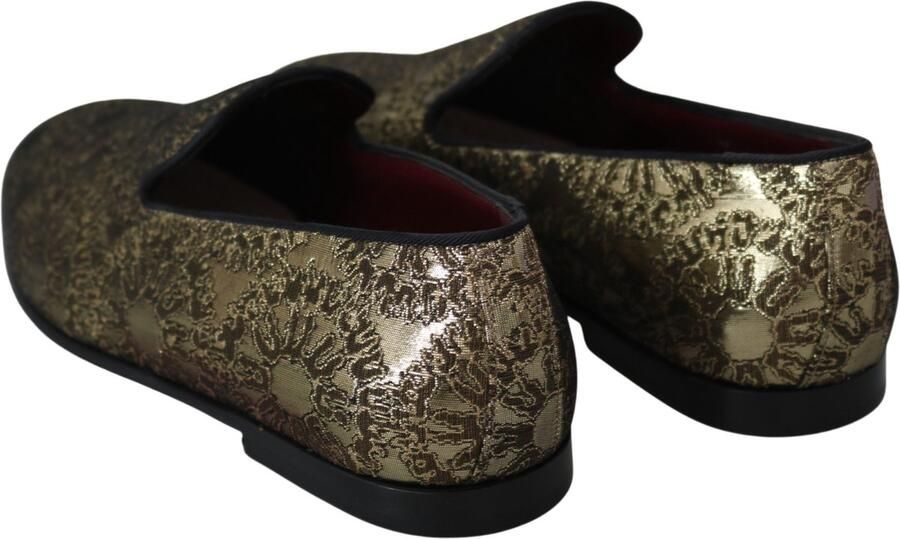 Dolce & Gabbana Nieuwe Heren Loafers Slides Dress Schoenen Yellow Heren