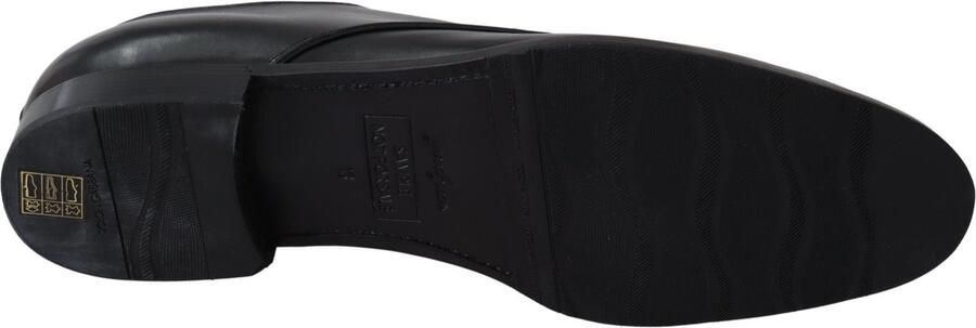 Dolce & Gabbana Black Leather Sartoria Hand Made Shoes Black Heren - Foto 2