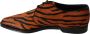 Dolce & Gabbana Oranje Tijgerpatroon Formele Brogue Schoenen Orange - Thumbnail 2