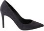 Dolce & Gabbana Suède Leren Schoen Hakken Luipaardprint Authentiek Italiaans Gray Dames - Thumbnail 1