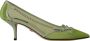 Dolce & Gabbana Groene Mesh Leren Ketting Hakken Pumps Schoenen Green Dames - Thumbnail 1