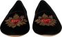 Dolce & Gabbana Zwarte DG Sacred Heart Patch Instappers Black Dames - Thumbnail 1