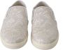 Dolce & Gabbana Elegante Off White Loafers voor dames White Dames - Thumbnail 1