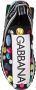 Dolce & Gabbana Black Multicolor Crystal Sneakers Shoes Zwart Dames - Thumbnail 1
