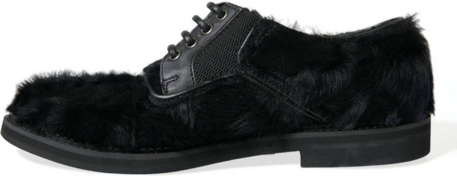 Dolce & Gabbana Leren Bont Lace Up Derby Dress Shoes