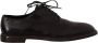 Dolce & Gabbana Elegante Zwarte Leren Derby Formele Schoenen Black Heren - Thumbnail 1