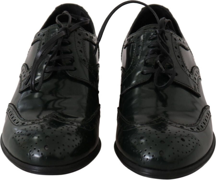 Dolce & Gabbana Groene Wingtip Brogues Oxford Flats Green Dames
