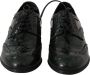 Dolce & Gabbana Groene Wingtip Brogues Oxford Flats Green Dames - Thumbnail 2
