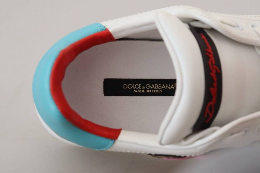 Dolce & Gabbana Leren Sneakers voor Dames Stijlvol en Praktisch White Dames
