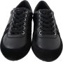 Dolce & Gabbana Zwarte Leren Casual Sneakers Schoenen - Thumbnail 1