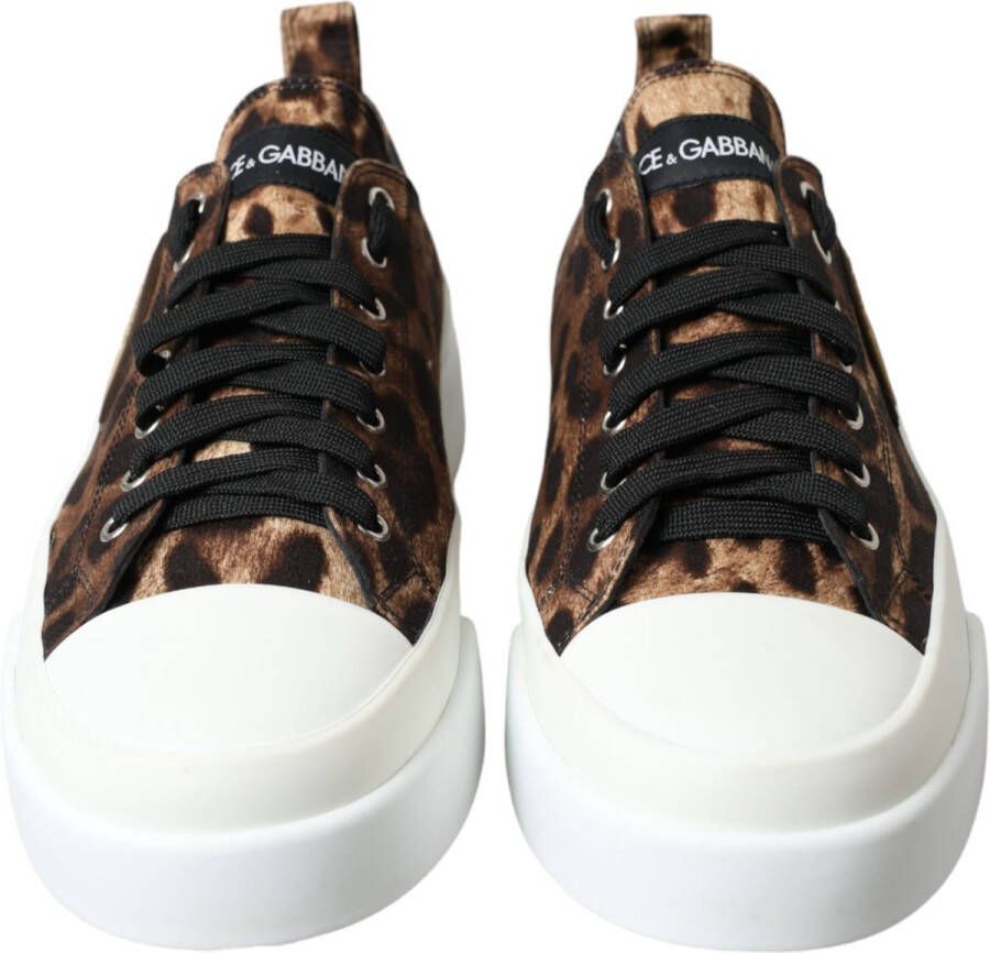 Dolce & Gabbana Luipaard Canvas Sneakers Schoenen