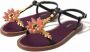 Dolce & Gabbana Platte Sandalen met Prachtige Decoraties Brown Dames - Thumbnail 1